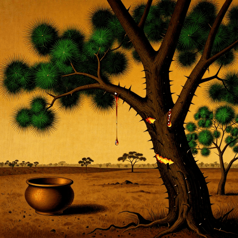 கருவேலம் பிசின் சேகரிப்பு — அக்கேசியா மரத்திலிருந்து பிசின் எடுத்தல்