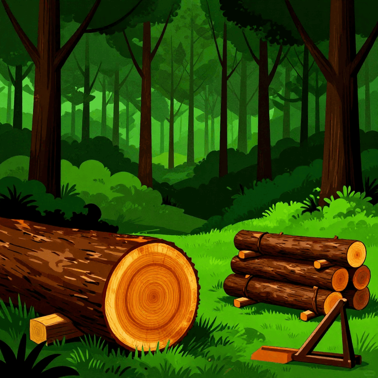 टीक वुड हार्वेस्ट — जावा से टीक वुड को कैसे काटें और प्रोसेस करें