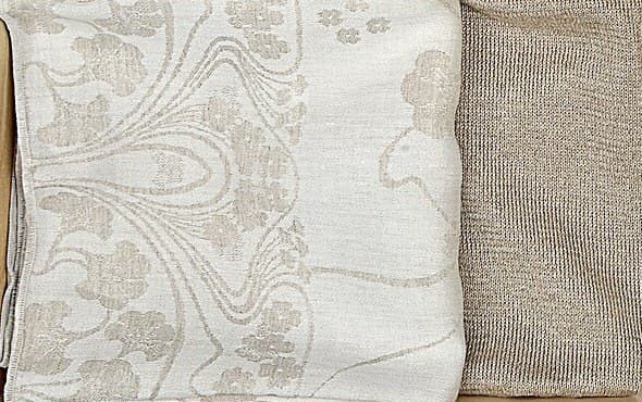 Linen Fabric Woven in Plain Weave on a Treadle Loom