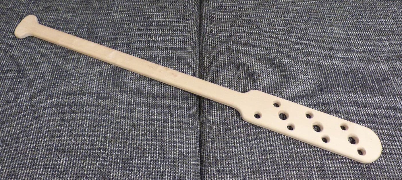 Long Wooden Stirring Paddle from a Beech Board