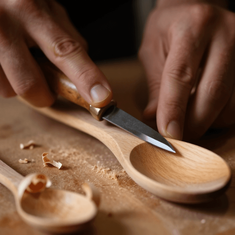 Carving a Wooden Spoon by Hand