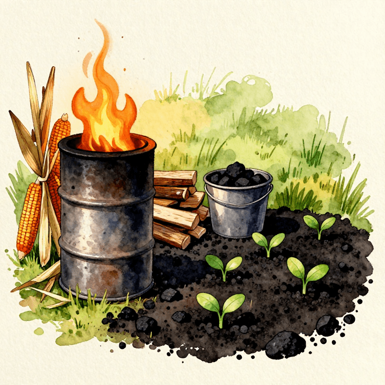 Making Biochar from Agricultural Waste — Carbon Sequestration You Can Hold