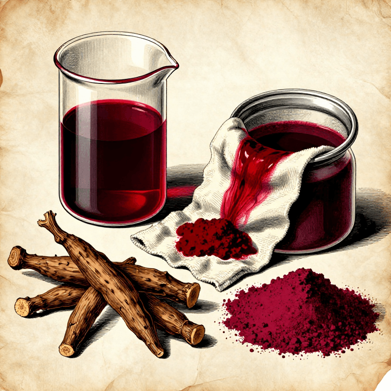 Making Madder Lake Pigment — Precipitating Red Pigment from the Dyer's Root