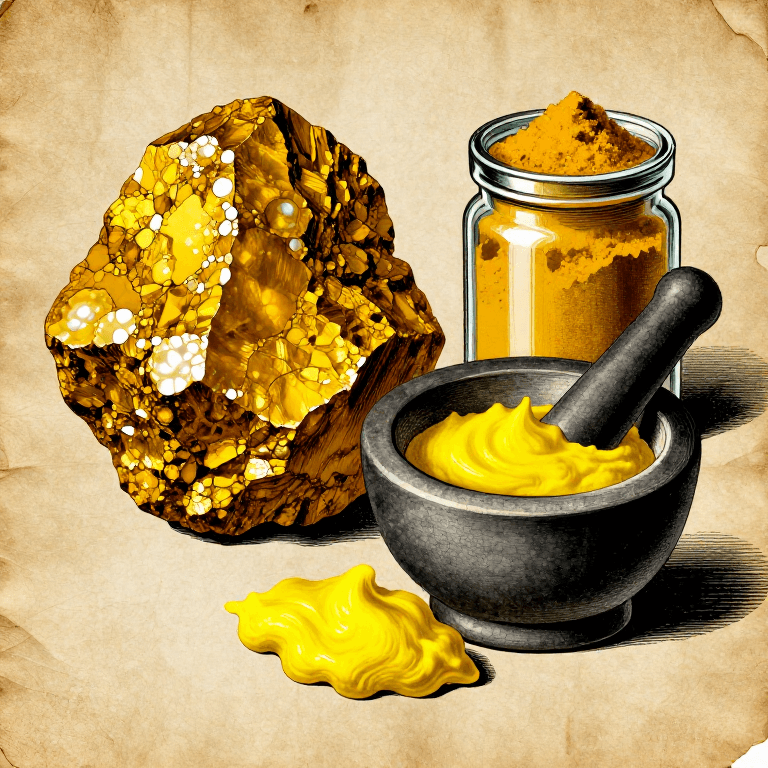 Making Orpiment Yellow Pigment — Grinding the Golden Arsenic Mineral of the Ancient World