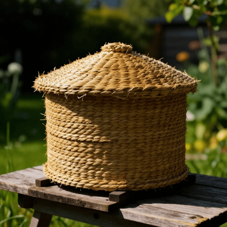 Making a Coiled-Straw Bee Skep — The Traditional Beehive Before Wooden Boxes