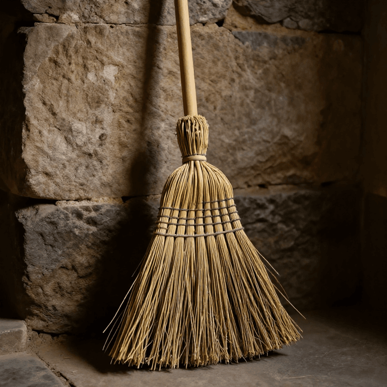 Binding a Besom Broom — The Birch-Twig Broom on a Hazel Handle