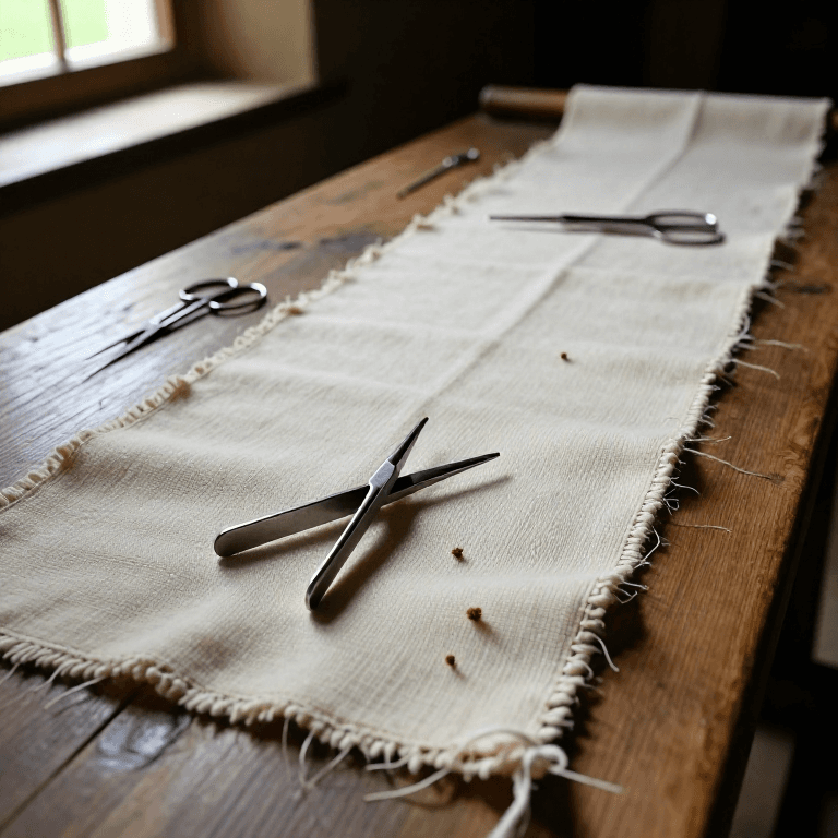 Burling and Mending Woven Cloth — Cleaning and Repairing Fabric Before Fulling