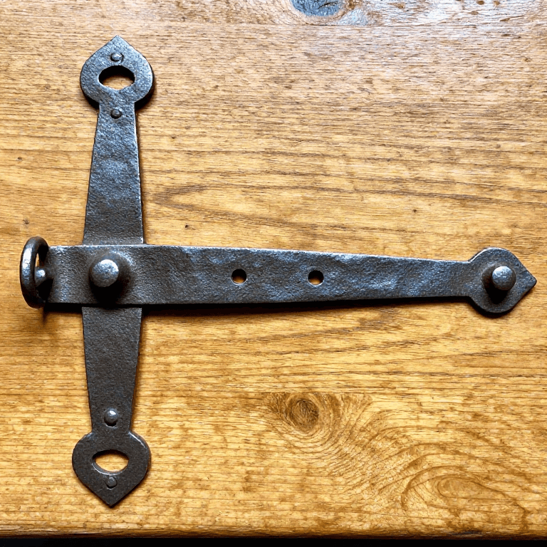 Forging a Strap Iron Door Hinge — Medieval Hardware