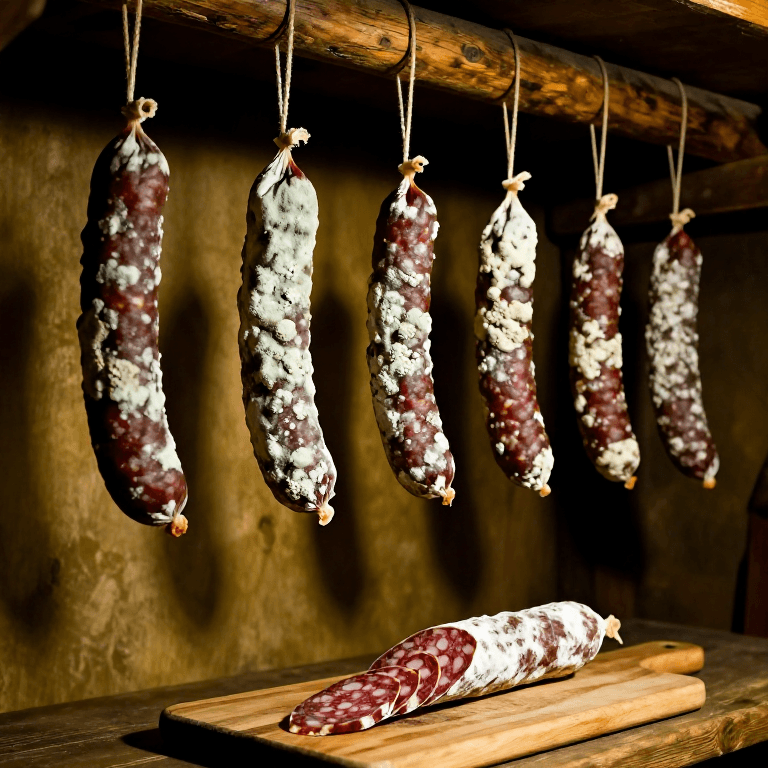 Making Dried Salt-Cured Sausage — Medieval Meat Preservation