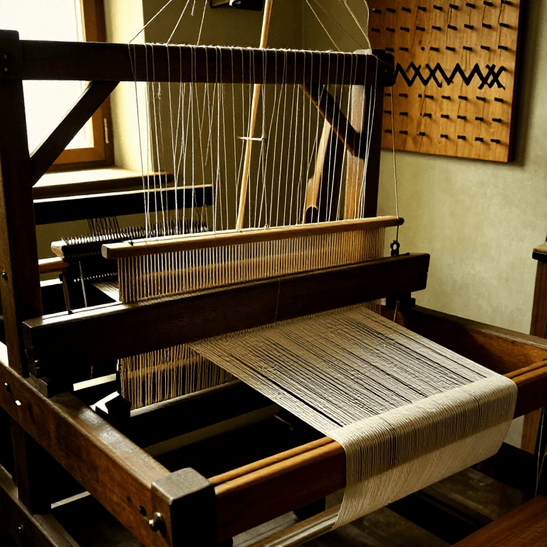 Warping a Treadle Loom — Measuring, Beaming, and Threading Warp for Broadcloth