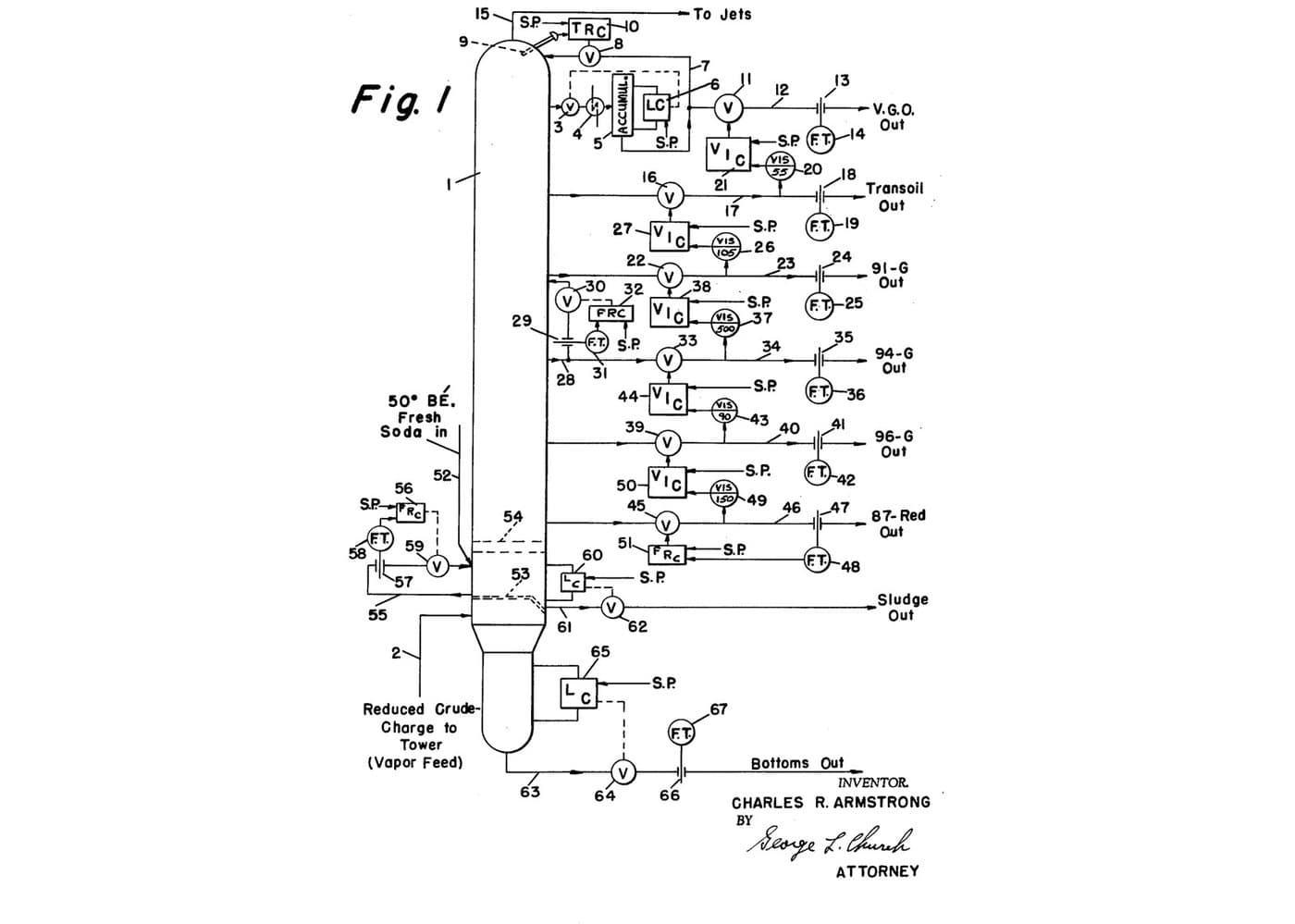 Naphthenic Distillates: Reduced Crude Cut by Viscosity in a Vacuum Tower (Armstrong 1965)