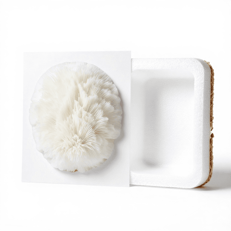 Growing Mycelium Packaging Material — Biodegradable Foam Alternative
