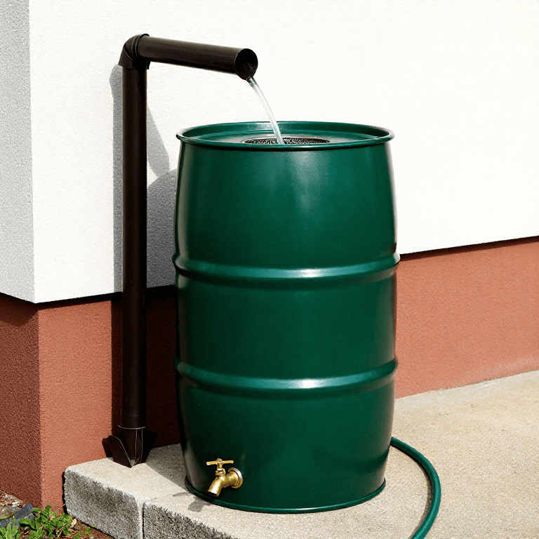 Building a Rainwater Collection System — Gravity-Fed Rain Barrel