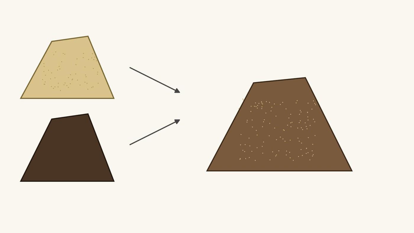 Potting Soil: Sieved Compost Mixed Half and Half with Sand