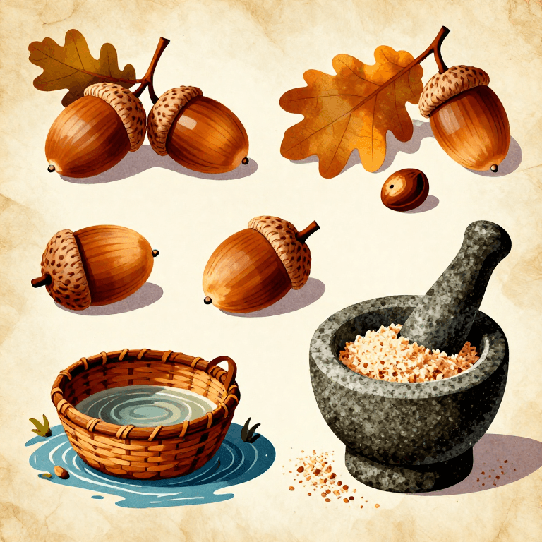 Processing Acorns for Food — Leaching Tannins from the Universal Tree Nut