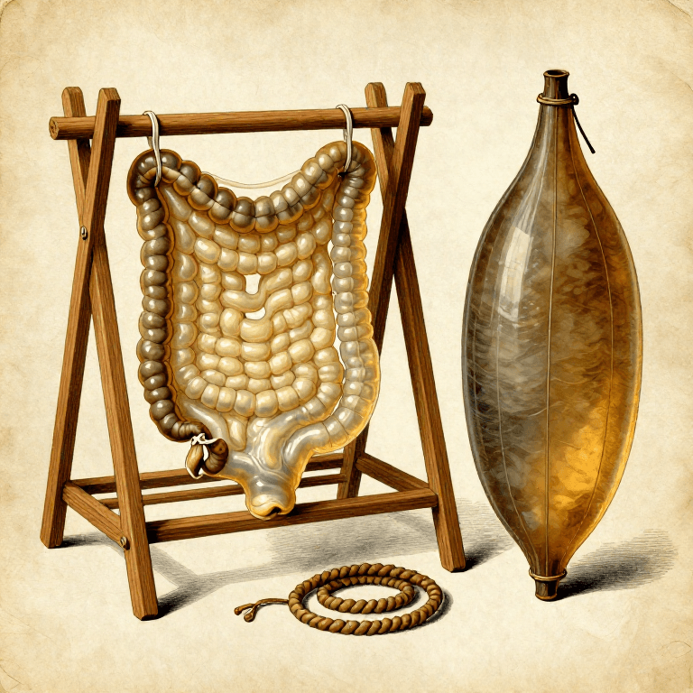 Preparing Animal Gut for Cord and Containers — Waterproof Material from Intestines