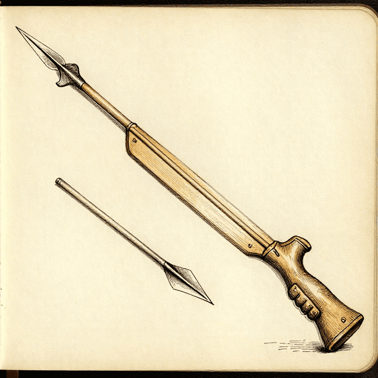 Carving an Atlatl Spear Thrower — Leveraged Dart Launcher