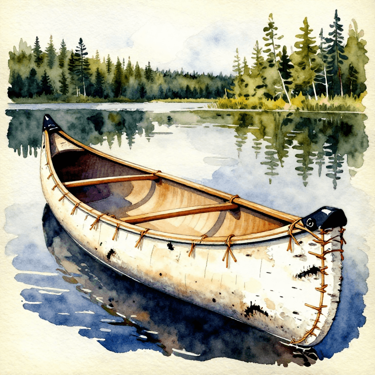 Building a Bark Canoe — Birch Bark Frame Watercraft
