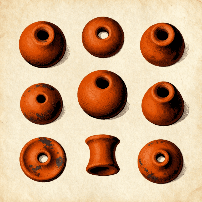 Making Clay Beads — Hand-Rolled and Pit-Fired Ornaments