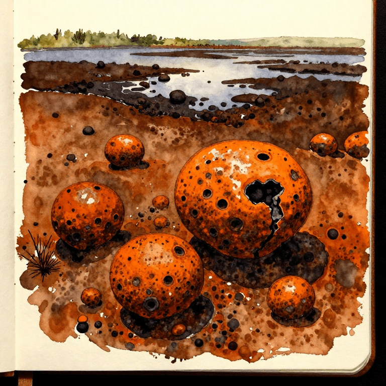 Collecting Bog Iron from Marshland — Extracting Iron Ore from Wetlands