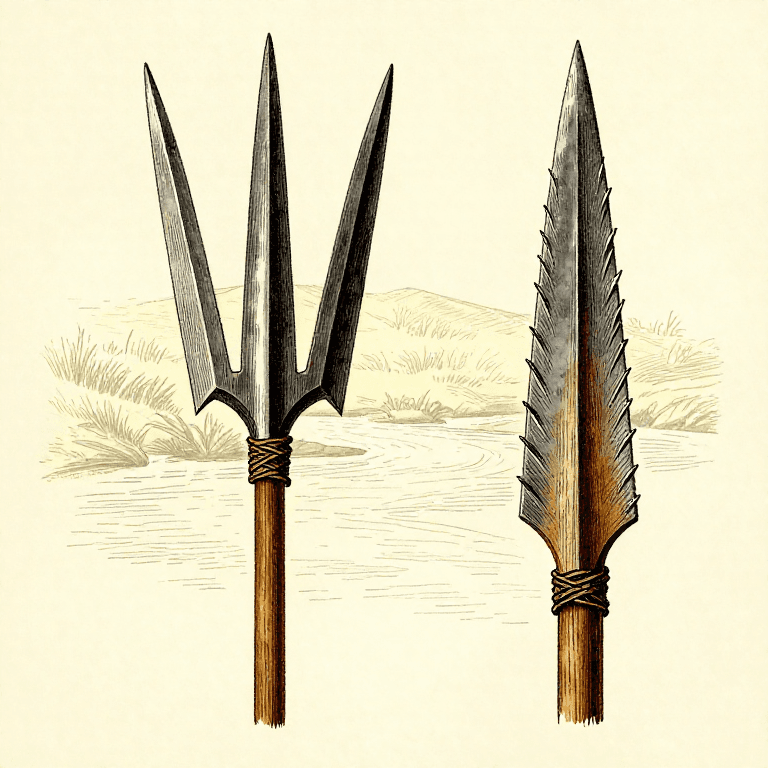 Making a Fishing Spear (Leister) — Multi-Pronged Fish Gig