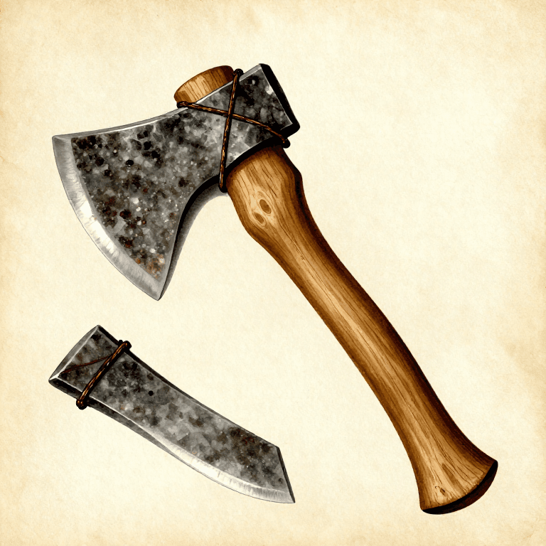 Hafting Stone Tools — Attaching Blades to Handles with Pitch and Sinew