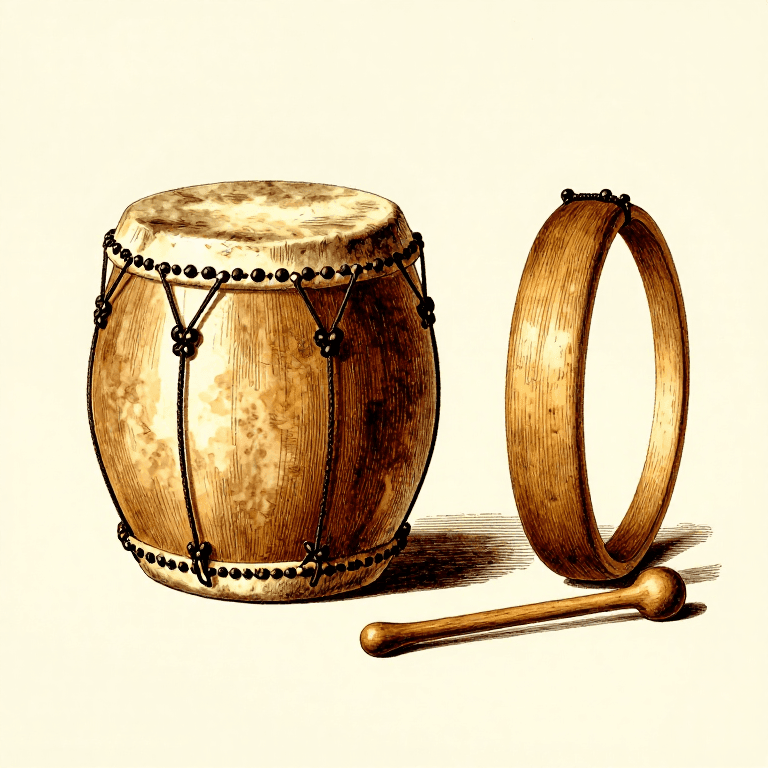 Making a Rawhide Frame Drum — Stretched Hide on a Wood Ring