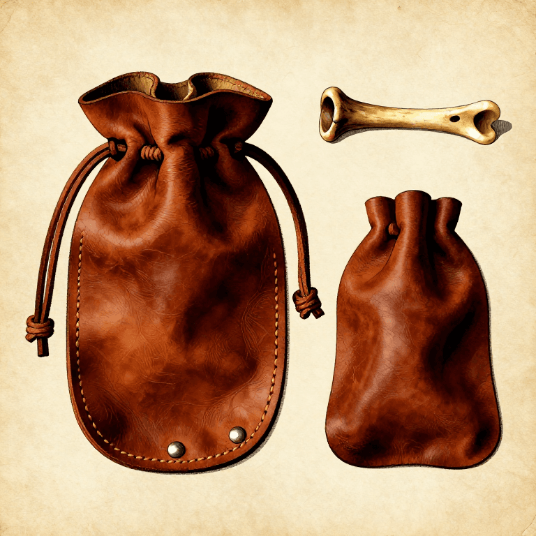 Making a Leather Drawstring Pouch — Simple Gathered-Edge Container