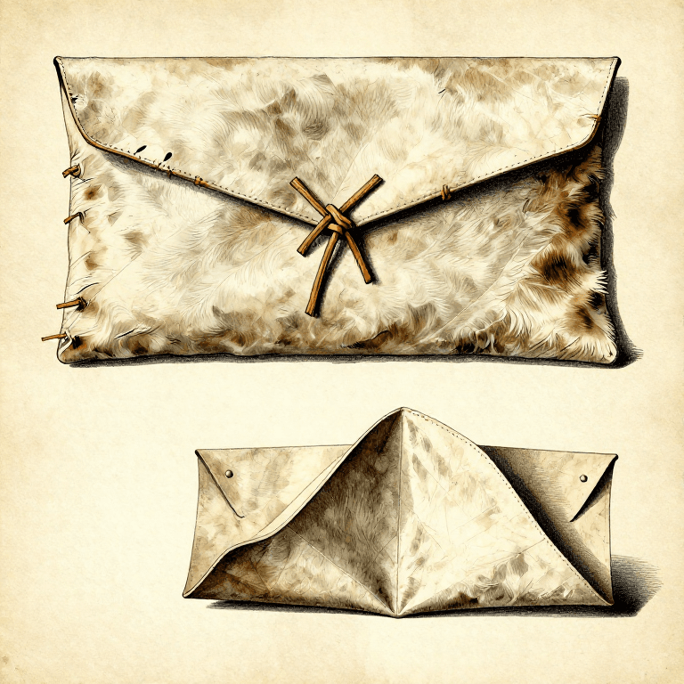 Making a Rawhide Parfleche — Folded Envelope Container from Untanned Hide