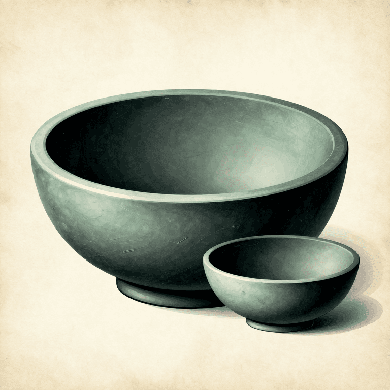 Carving a Stone Bowl by Pecking and Grinding — Soapstone Vessel