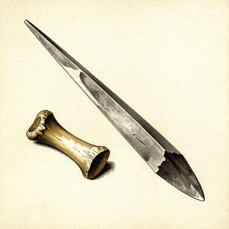 Making a Stone Burin — The Engraving Chisel That Enabled Bone and Antler Work