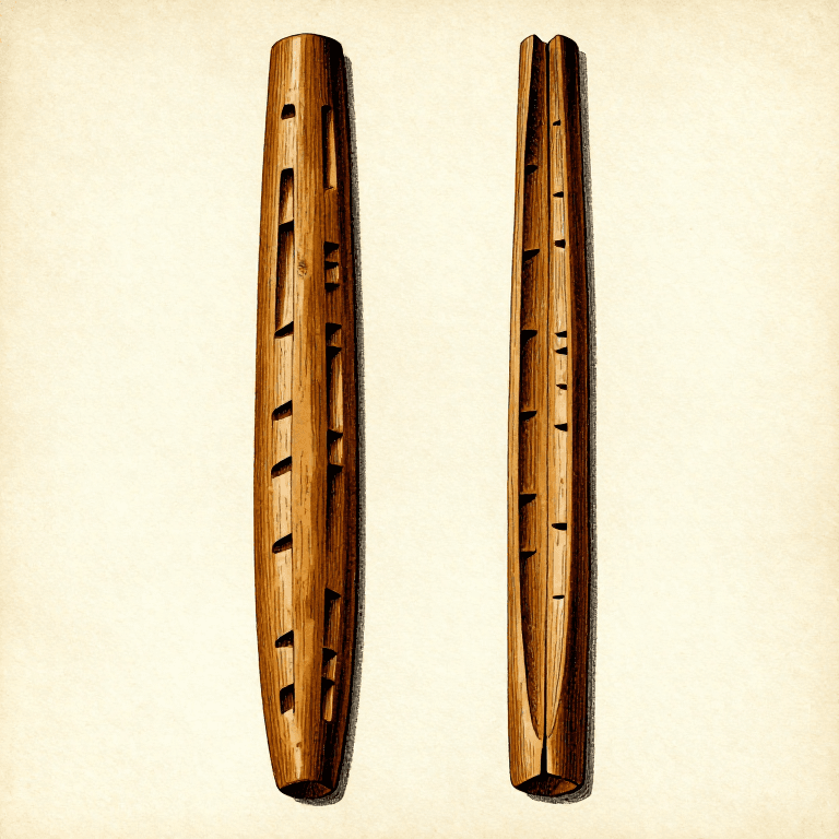 Carving a Tally Stick — Humanity's Oldest Record-Keeping Technology