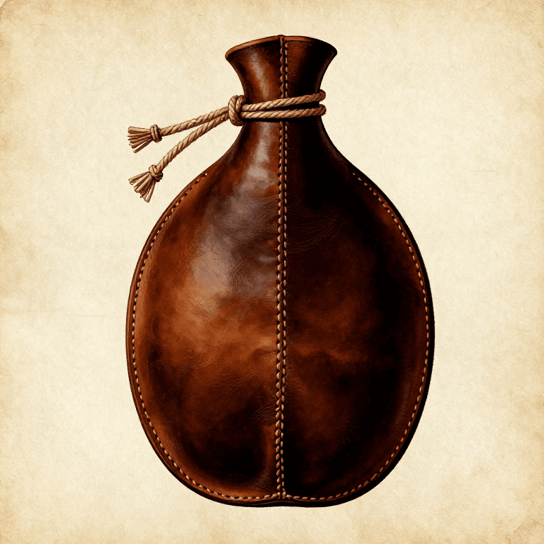 Making a Waterskin from Animal Hide — Portable Water Container