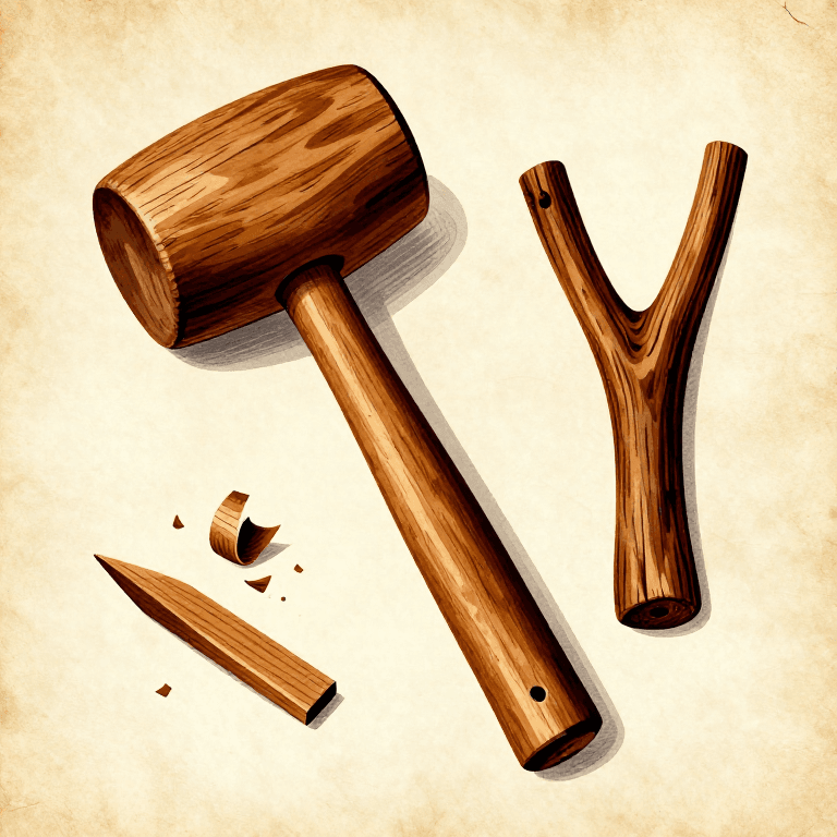 Making a Wooden Mallet — The Percussive Tool That Does Not Damage