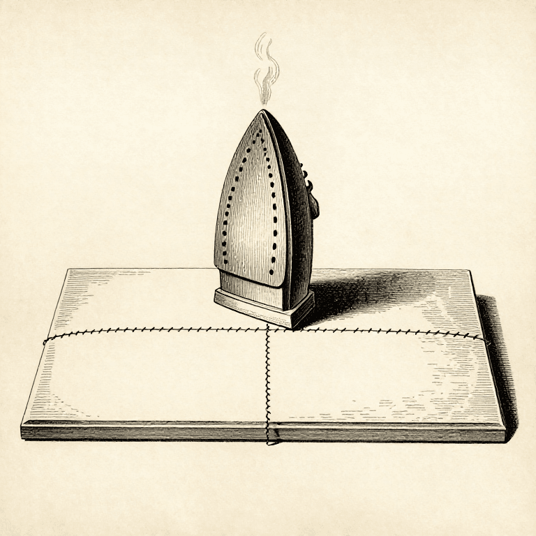 Pressing Is Not Ironing: Lift, Place, Press — and It Is Half the Construction