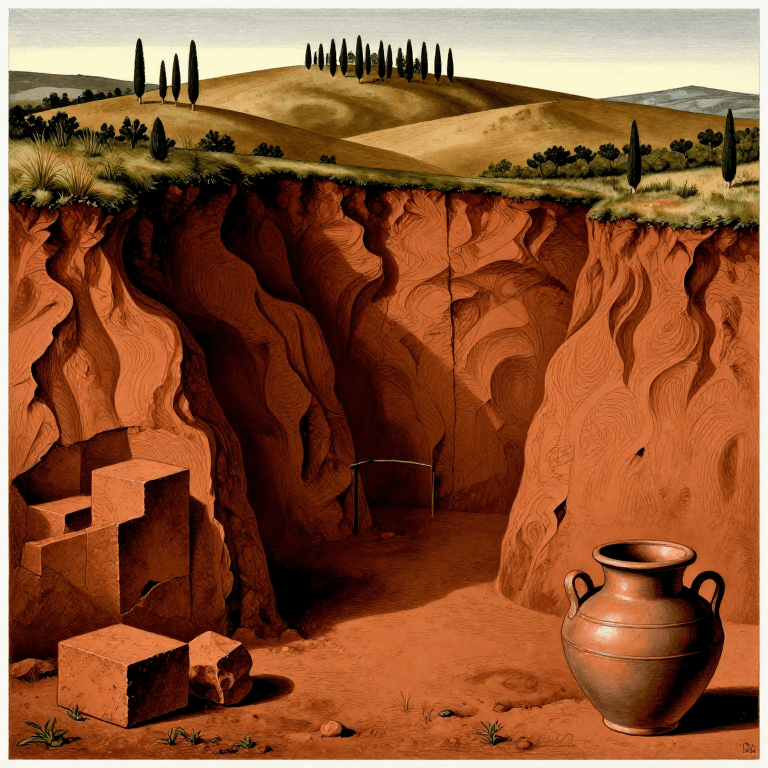 ការប្រមូលផ្តុំ​ដất​ល្អិតក្រែម​តូស្កាណា — ពី​ផែនដី​ដល់​ម៉ាស​សេរամិក