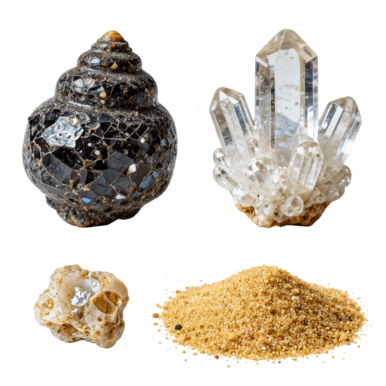 Recognizing Silicon in Nature — From Flint Nodules to Quartz Crystals