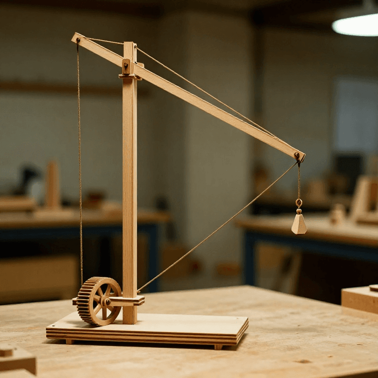 Building a Roman Treadwheel Crane Model — Ancient Construction Machinery