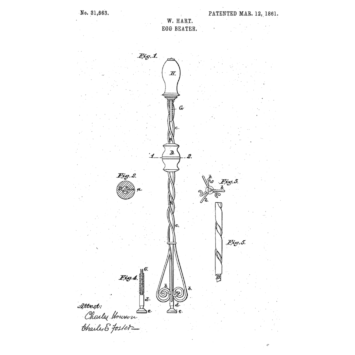 Screw-Tube Egg Beater: The Tube Spins, the Rod Stands Still