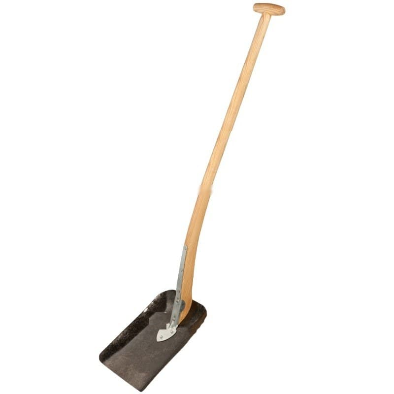 Shovel: Sheet Steel Blade, Folded Socket, Riveted Ash Handle