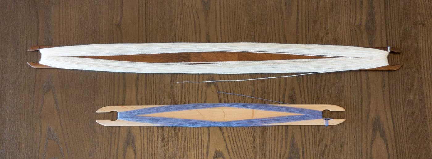 Stick Shuttle Cut from a Beech Strip