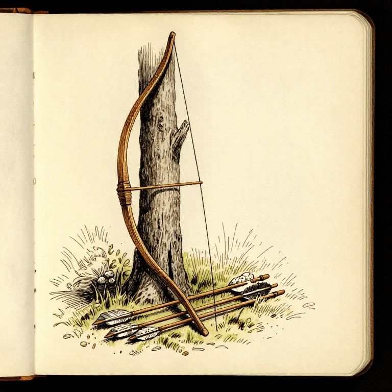 Crafting a Self Bow and Arrows from Raw Wood