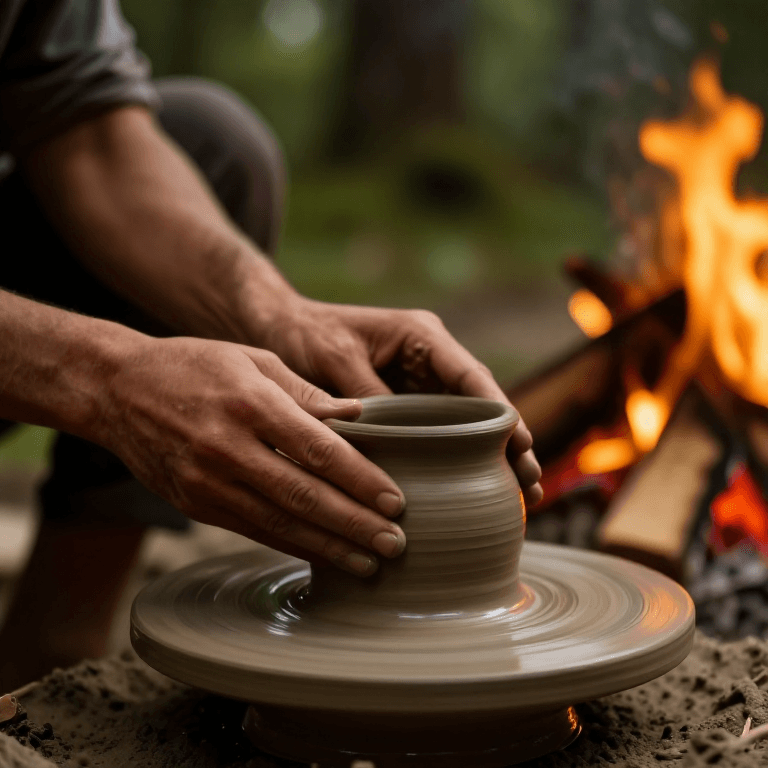 Making a Pinch Pot from Wild Clay — Primitive Pottery
