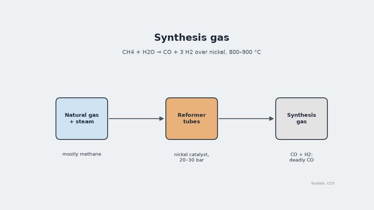 Synthesis Gas by Steam Reforming of Natural Gas