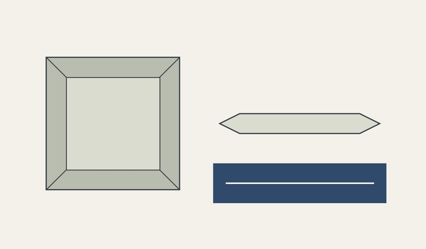Tailor's Chalk: Thin Soapstone Cakes with Bevelled Edges