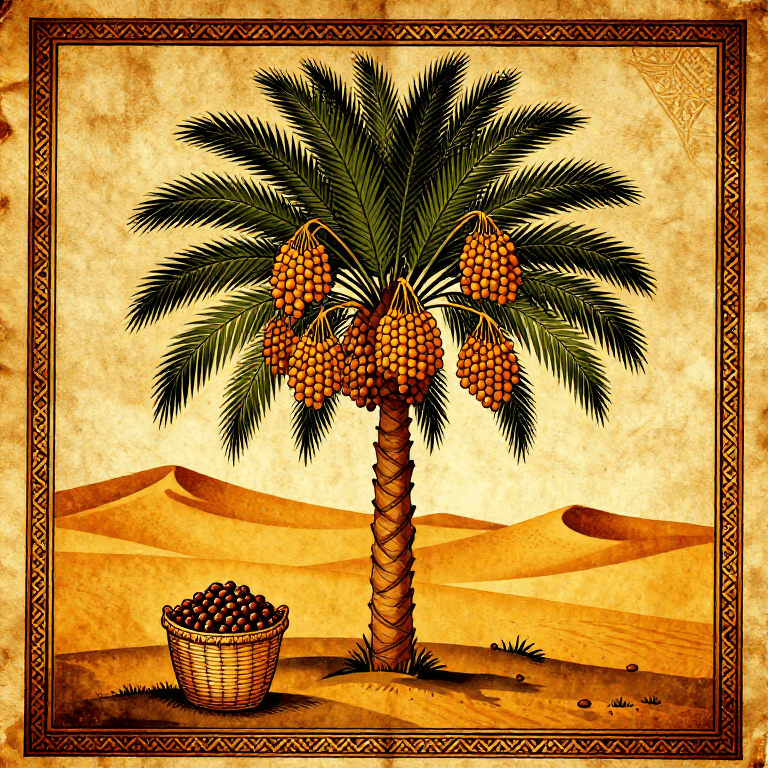 Récolte des Dattes des Palmiers Dattiers — Cueillette et Séchage des Dattes Saoudiennes