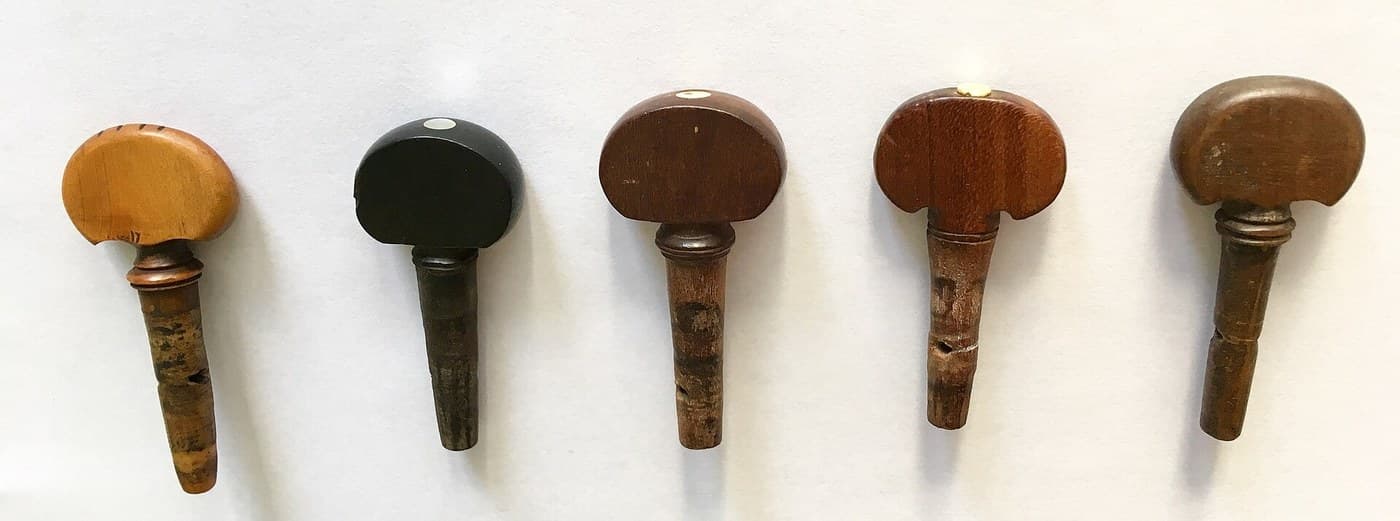 Tapered Tuning Pegs: Turned to 1:30 and Reamed to Fit