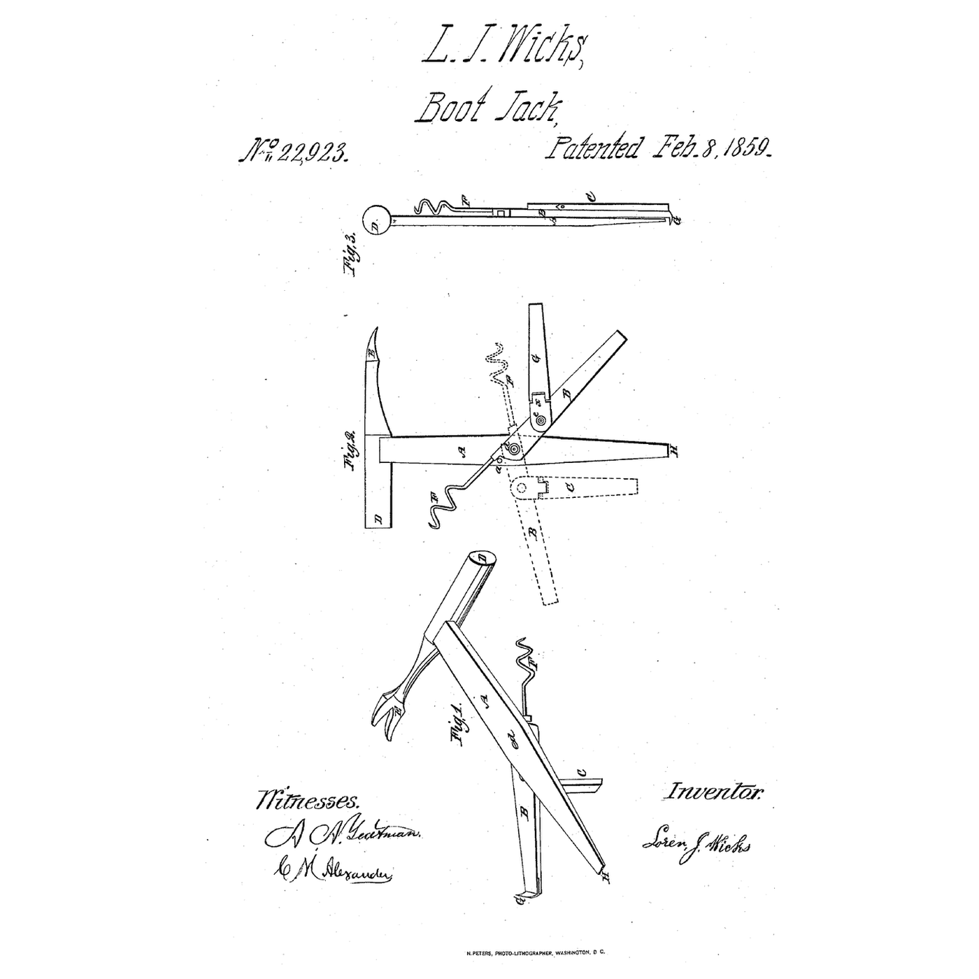 The Bootjack Multi-Tool: Scissor Arms That Pull Boots, Drive Tacks and Draw Corks