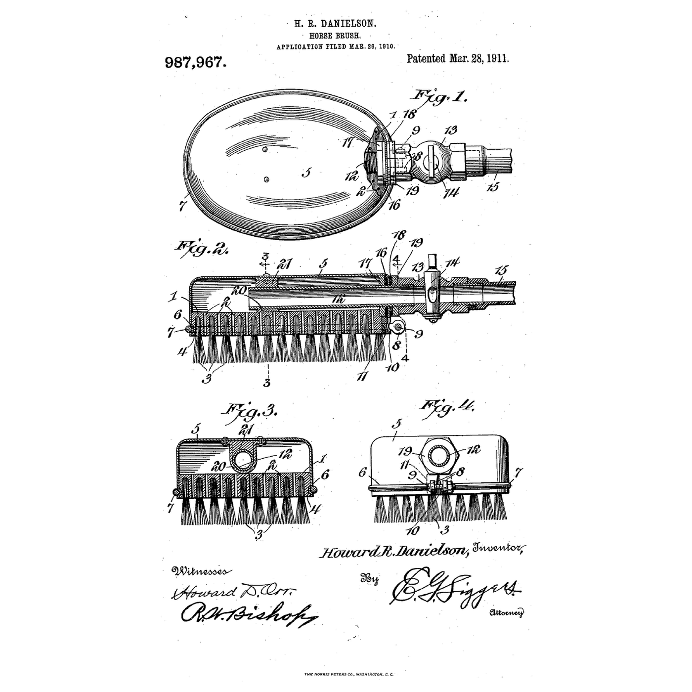 The Capped Fountain Horse Brush: Water Out Only Through the Bristles