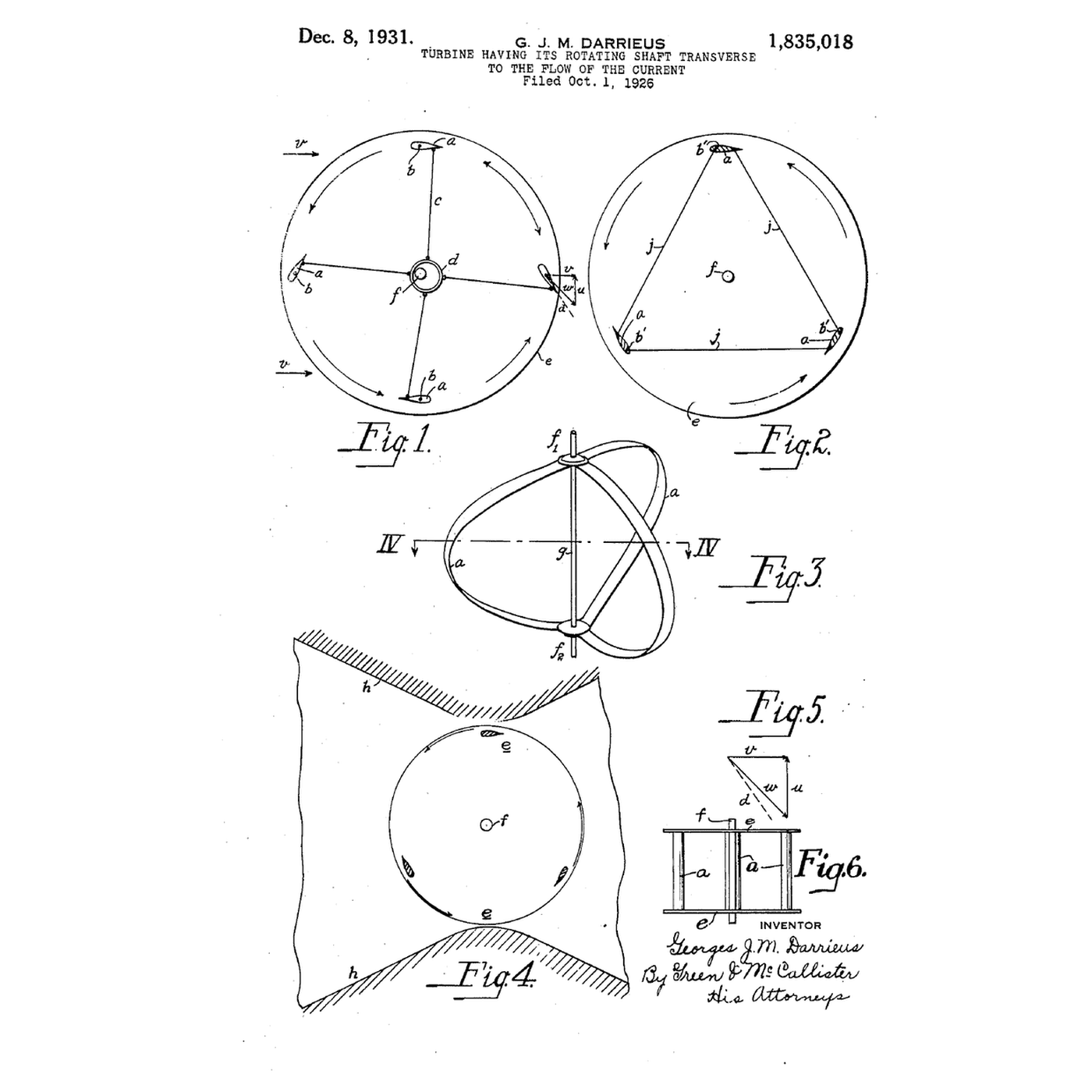 The Darrieus Rotor: Wings Round a Vertical Shaft